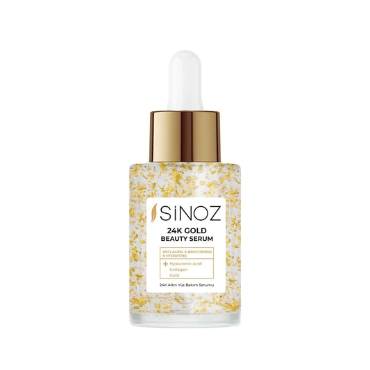 Sinoz 24K Gold Anti-Wrinkle Collagen Beauty Serum Hyaluronic Acid Skincare for Glowing Skin