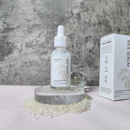 Han Linger Organic 30ml Anti-Aging Face Serum Vitamin E Glycerin Hyaluronic Acid Whitening Rice-Based Private Label Skincare