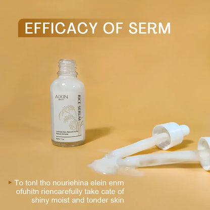 Han Linger Organic 30ml Anti-Aging Face Serum Vitamin E Glycerin Hyaluronic Acid Whitening Rice-Based Private Label Skincare