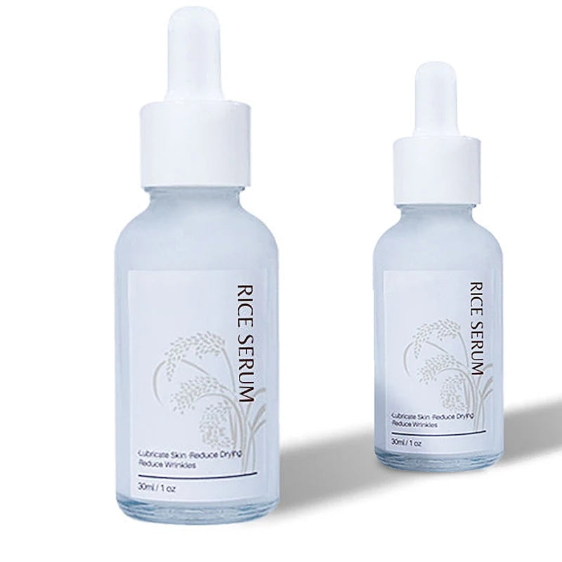 Han Linger Organic 30ml Anti-Aging Face Serum Vitamin E Glycerin Hyaluronic Acid Whitening Rice-Based Private Label Skincare