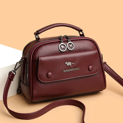 Women's Stylish Small Handbag - Multi-Compartment Tote Shoulder Crossbody Purse for Daily Essentials, Work & Travel