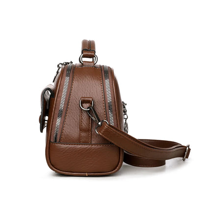 Women's Stylish Small Handbag - Multi-Compartment Tote Shoulder Crossbody Purse for Daily Essentials, Work & Travel