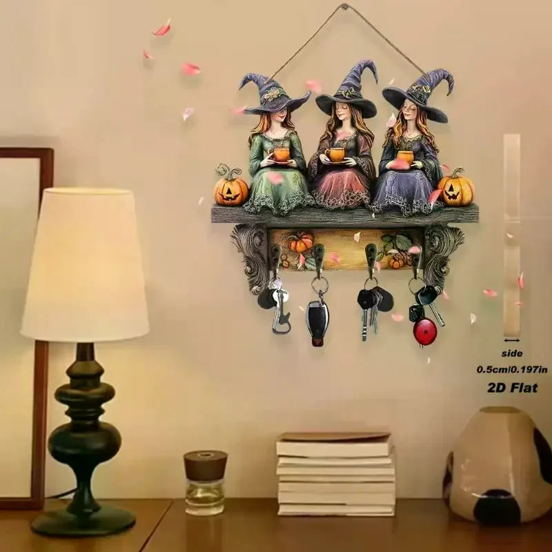 2026 New Exquisite Halloween Wooden Christmas Decor Home Ornaments Holiday Gift