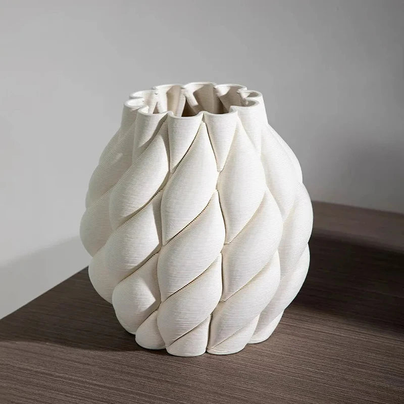 Ceramic Vases Modern Decor Flower Vase Desk Hydroponic Flowers Bottle