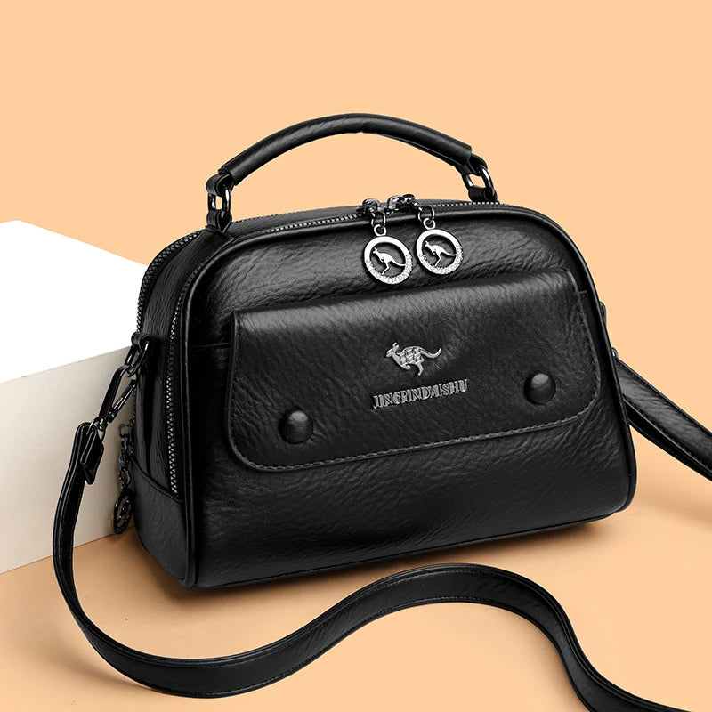 Women's Stylish Small Handbag - Multi-Compartment Tote Shoulder Crossbody Purse for Daily Essentials, Work & Travel