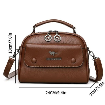 Women's Stylish Small Handbag - Multi-Compartment Tote Shoulder Crossbody Purse for Daily Essentials, Work & Travel