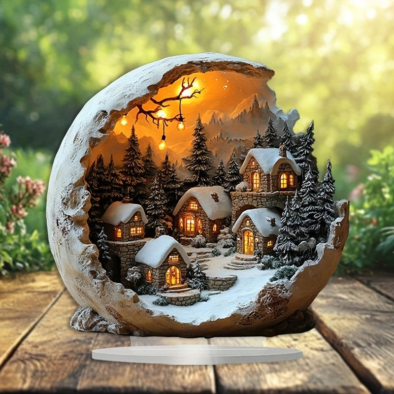 1 pcs 2D Christmas holiday decoration, bohemian style,