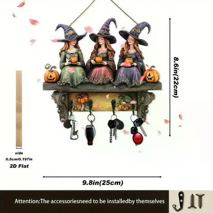 2026 New Exquisite Halloween Wooden Christmas Decor Home Ornaments Holiday Gift
